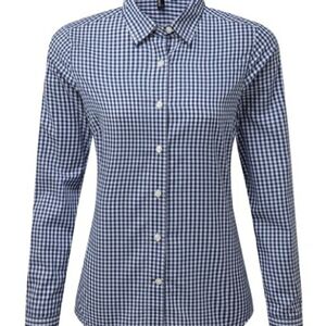 Covington (Size M) Navy & White Full Print Button Down Business Casual Shirt